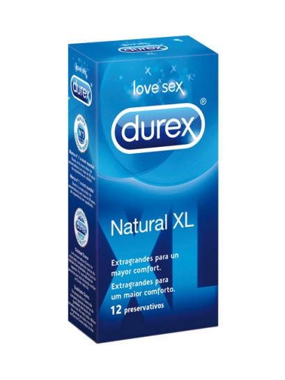 DUREX NATURAL XL 12 UNIDS
