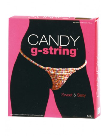 CANDY G STRING SILHOUETTE STYLE TANGA MUJER CARAMELO COMESTIBLE