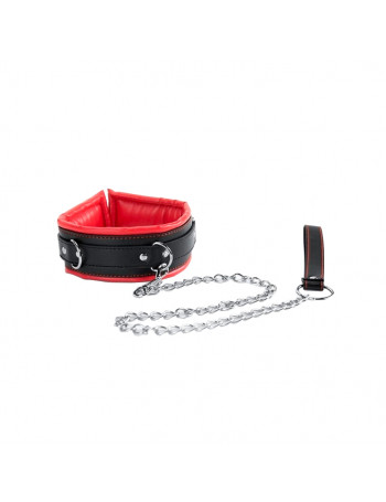 ARGUS FETISH RED COLLAR AND LEASH