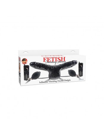 INFLATABLE VIBRATING DOUBLE DELIGHT BLACK