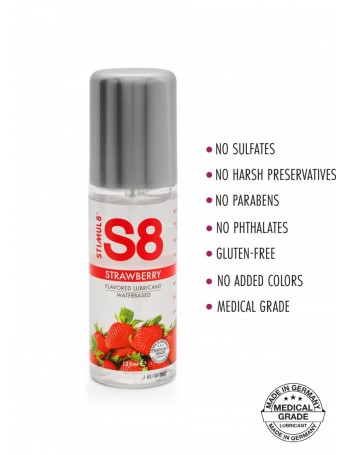 S8 FLAVORED LUBE STRAWBERRY 125ML